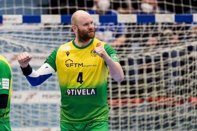 2. Handball-Bundesliga: VfL Gummersbach - VfL Eintracht Hagen; 16.02.2022 Alexander Becker ( 4, VfL Eintracht Hagen) 2. Handball-Bundesliga VfL Gummersbach - VfL Eintracht Hagen; Gummersbach, Schwalbe arena; 16.02.2022 Copyright: xBEAUTIFULxSPORTS Wunderlx
