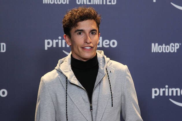 February 16, 2022, MADRID, MADRID, SPAIN: Marc Marquez, MotoGP rider, attends during the photocall of the premiere of the MotoGP Unlimited film celebrated at Cine Capitol Gran VoÂ­a on February 16, 2022, in Madrid, Spain. MADRID SPAIN - ZUMAa181 20220216_zaa_a181_132 Copyright: xIrinaxR.xHipolitox