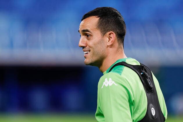 Zenit V Betis: Play-off - UEFA Europa League Juanmi of Real Betis looks on during training session on the eve of the UEFA Europa League play-off first leg match between Zenit St. Petersburg and Real Betis on February 16, 2022 at Gazprom Arena in Saint Petersburg, Russia. Saint Petersburg Russia  Copyright: xMikexKireevx originalFilename:kireev-zenitvbe220216_npZi9.jpg