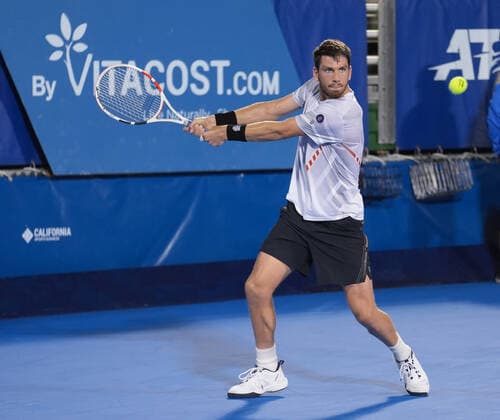 February 16, 2022, Delray Beach, Florida, United States: February, 16 - Delray Beach: Cameron Norrie(GBR) in action here, defeats Oscar Otte(GER) 75 63 at the 2022 Delray Beach Open by Vitacost.com. Delray Beach United States - ZUMApa3_ 0151113992st Copyright: xAndrewxPatronx