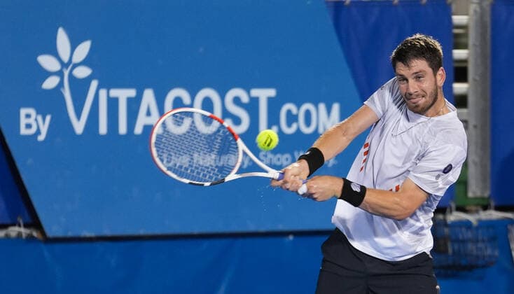 February 16, 2022, Delray Beach, Florida, United States: February, 16 - Delray Beach: Cameron Norrie(GBR) in action here, defeats Oscar Otte(GER) 75 63 at the 2022 Delray Beach Open by Vitacost.com. Delray Beach United States - ZUMApa3_ 0151114041st Copyright: xAndrewxPatronx