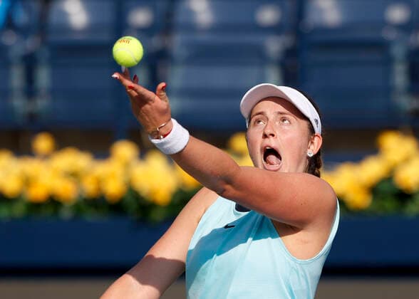 Jelena Ostapenko Tennis - Dubai Tennis Championships 2022 - WTA, Tennis Damen - Dubai Duty Free Tennis Stadium - Dubai - - United Arab Emirates - 17 February 2022. Copyright: xJuergenxHasenkopfx