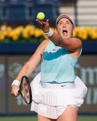 Jelena Ostapenko Tennis - Dubai Tennis Championships 2022 - WTA, Tennis Damen - Dubai Duty Free Tennis Stadium - Dubai - - United Arab Emirates - 17 February 2022. Copyright: xJuergenxHasenkopfx
