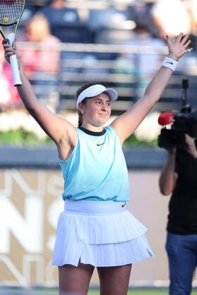 Jelena Ostapenko, LAT, during quarter-finals of 2022 Dubai Championships in Dubai, 17 02 2022; -