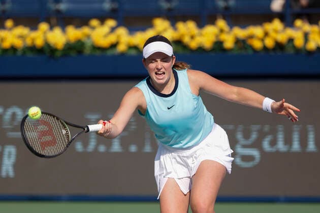 Jelena Ostapenko Tennis - Dubai Tennis Championships 2022 - WTA, Tennis Damen - Dubai Duty Free Tennis Stadium - Dubai - - United Arab Emirates - 17 February 2022. Copyright: xJuergenxHasenkopfx