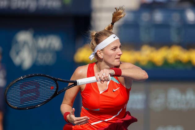 Petra Kvitova (CZE) Tennis - Dubai Tennis Championships 2022 - WTA, Tennis Damen - Dubai Duty Free Tennis Stadium - Dubai - - United Arab Emirates - 17 February 2022. Copyright: xJuergenxHasenkopfx