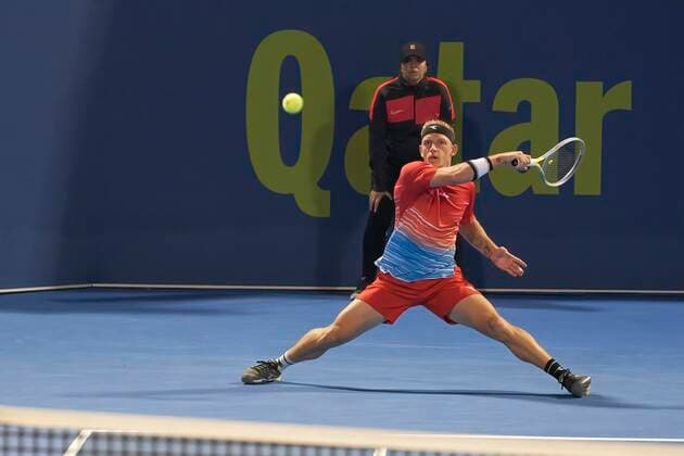 Doha, 17.01.2017 TENNIS MEN TOURNAMENT ATP, Tennis Herren 250 DOHA QATAR EXXONMOBIL OPEN NZ Alejandro Davidovich Fokina FOT. Dominik Buszek 400mm NEWSPIX.PL --- Newspix.pl  22-02-170151.jpeg