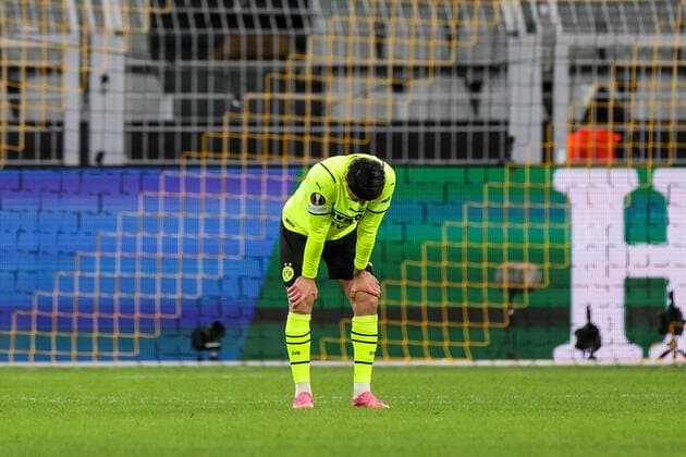 17.02.2022, Fussball, Saison 2021 2022, UEFA Europa League, Play-Offs, Borussia Dortmund - Glasgow Rangers, Mahmoud Dahoud (Borussia Dortmund) Foto: Dennis Ewert RHR-FOTO Dortmund Signal Iduna Park NRW Deutschland xRHR-FOTO DEx