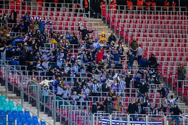 FB-EL RB Leipzig - Real Sociedad waehrend der KO Runden-Play-Off - Saison 2021-2022 in der Europa League (Herren) zwischen RB Leipzig und Real Sociedad San Sebastian in der Red Bull Arena am 17. February 2022 in Leipzig, Sachsen, Deutschland
