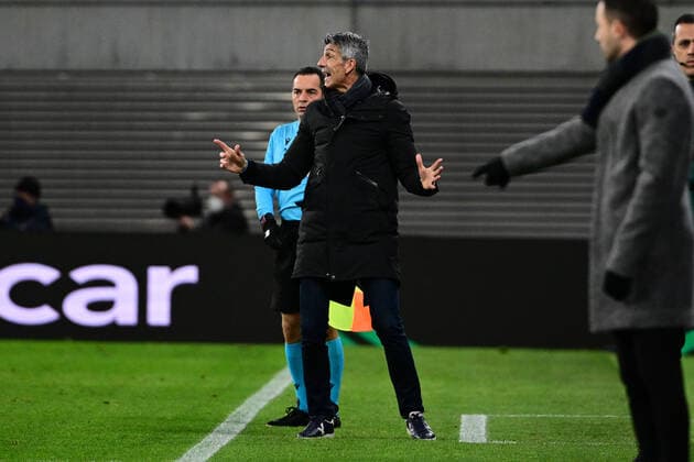 Imanol Alguacil (Cheftrainer San Sebastian), RB Leipzig vs. Real Sociedad, Europa League, PLayoff Hinspiel, 17.02.2022