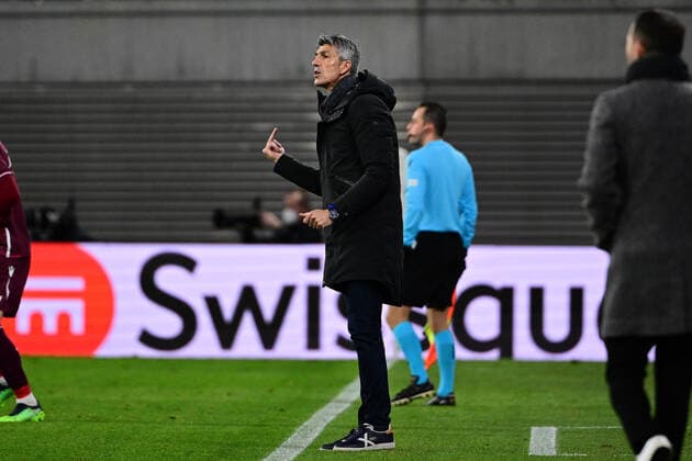 Imanol Alguacil (Cheftrainer San Sebastian), RB Leipzig vs. Real Sociedad, Europa League, PLayoff Hinspiel, 17.02.2022