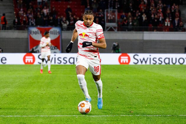 Leipzig, Deutschland 17. Februar 2022: Europa League - 2021 2022 - RB Leipzig vs. San Sebastian Christopher Nkunku (RB Leipzig) Red Bull Stadion Sachsen Copyright: xFotostandx xMatybax