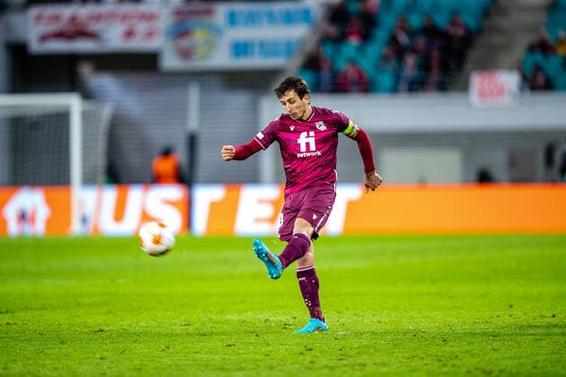 FB-EL RB Leipzig - Real Sociedad Mikel Oyarzabal (Real Sociedad) waehrend der KO Runden-Play-Off - Saison 2021-2022 in der Europa League (Herren) zwischen RB Leipzig und Real Sociedad San Sebastian in der Red Bull Arena am 17. February 2022 in Leipzig, Sachsen, Deutschland