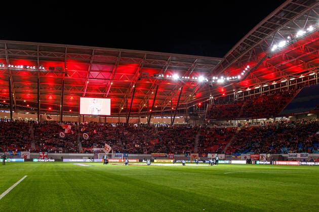 Leipzig, Deutschland 17. Februar 2022: Europa League - 2021 2022 - RB Leipzig vs. San Sebastian Stadion von RB Leipzig Red Bull Stadion Sachsen Copyright: xFotostandx xMatybax
