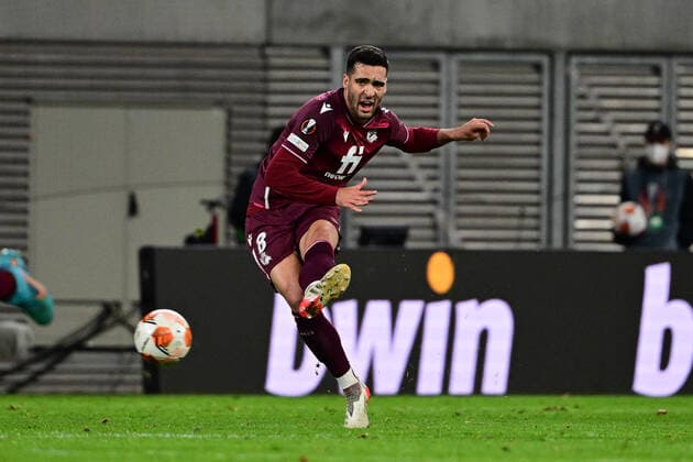 Mikel Merino 8 (San Sebastian), RB Leipzig vs. Real Sociedad, Europa League, PLayoff Hinspiel, 17.02.2022