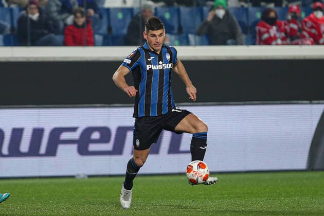 Ruslan Malinovskyj midfielder for Atalanta B.C. during the Europa League match between Atalanta B.C. and Olympiacos F.C., in Bergamo, Gewiss Stadium, Italy, on February 17 2022. Photo Stefano Nicoli Bergamo Gewiss Stadium Bergamo Italy Copyright: xStefanoxNicolix SP24-249-020
