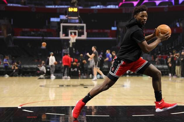 Jae Sean Tate 8 of the Houston Rockets warms up, during the game vs the Houston Rockets, during an NBA, Basketball Herren, USA basketball game, between Los Angeles Clippers and Houston Rockets, at Crypto.com Arena in Los Angeles, 17 February 2022. Los Angeles Clippers vs Houston Rockets !ACHTUNG: NUR REDAKTIONELLE NUTZUNG!  Copyright: xPHILLIPxKIMx AME6650 20220218-3cdfae5853db8d48f3fc1b868436c481ea04338e