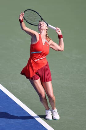 Petra Kvitova, CZE, during quarter-finals of 2022 Dubai Championships in Dubai, 17 02 2022; -