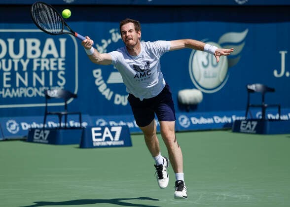 Andy Murray beim Training, Copyright: xJuergenxHasenkopfx