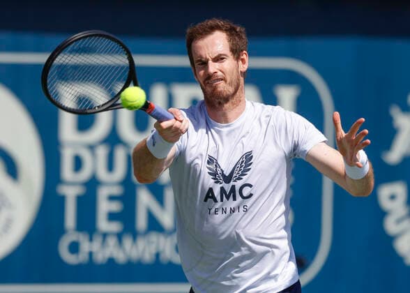 Andy Murray beim Training, Copyright: xJuergenxHasenkopfx
