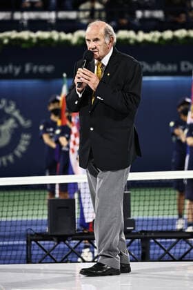 Colm McLoughlin, Executive Vice Chairman & Ceo Dubai Duty Free, after womens final of 2022 Dubai Championships in Dubai, 19 02 2022; -