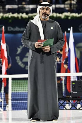 Salah Tahlak, tournament director, after womens final of 2022 Dubai Championships in Dubai, 19 02 2022; -