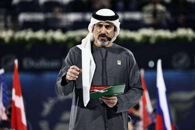 Salah Tahlak, tournament director, after womens final of 2022 Dubai Championships in Dubai, 19 02 2022; -