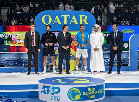 2022 ATP, Tennis Herren Exxon Mobil Qatar Open Roberto Bautista Agut (ESP)