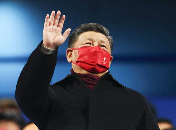Sport Themen der Woche KW 07 Closing ceremony of Beijing Olympics Chinese President Xi Jinping attends the closing ceremony of the Beijing Winter Olympics at the National Stadium on Feb. 20, 2022. (Pool photo)  A14AA0001254098P