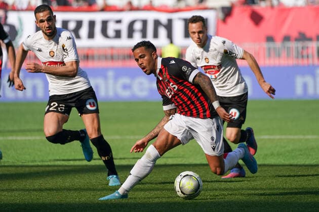 Justin Kluivert (OGC Nice) FOOTBALL : OGC Nice vs SCO Angers - Ligue 1 Uber Eats - Nice - 20 02 2022 NorbertScanella Panoramic 