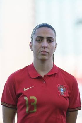 Faro, Portugal, Feb 20th 2022: Fatima Pinto (13 Portugal) before the Algarve Cup match between Portugal and Sweden at Estadio Algarve, Portugal. Sven Beyrich SPP Portugal v Sweden - Algarve Cup - Estadio Algarve 