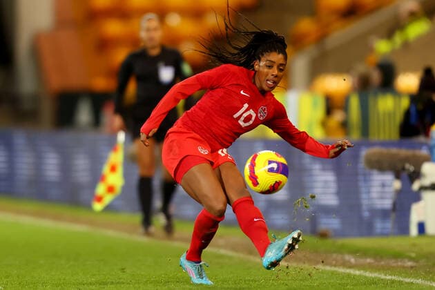 20th February 2022 ; Carrow Road, Norwich, Norforlk, England; Arnold Clark Womens International football Canada versus Germany: Ashley Lawrence of Canada  ActionPlus12366192 ShaunxBrooks