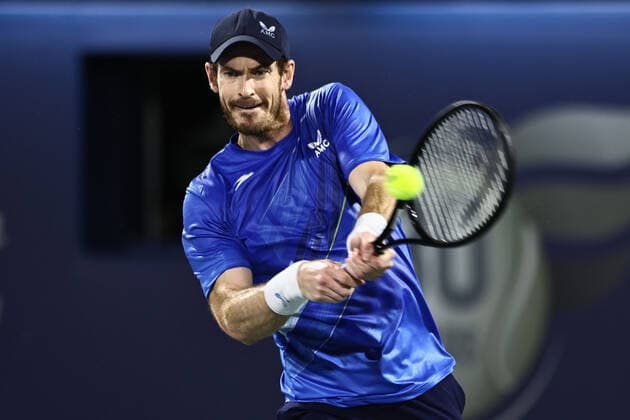 Sport Bilder des Tages Andy Murray, GBR, during mens first roundl of 2022 Dubai Championships in Dubai, 21 02 2022; -