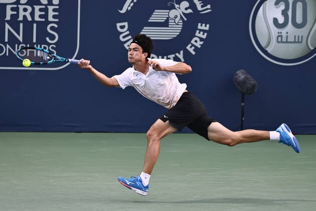 Daniel Taro, JPN, during mens first roundl of 2022 Dubai Championships in Dubai, 21 02 2022; -