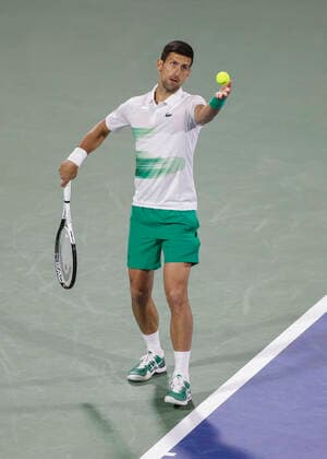 Novak Djokovic (SRB) Tennis - Dubai Duty Free Tennis Championships - ATP, Tennis Herren - Dubai Duty Free Tennis Stadium - Dubai - - United Arab Emirates - 21 February 2022. Copyright: xJuergenxHasenkopfx