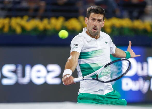 Novak Djokovic (SRB) Tennis - Dubai Duty Free Tennis Championships - ATP, Tennis Herren - Dubai Duty Free Tennis Stadium - Dubai - - United Arab Emirates - 21 February 2022. Copyright: xJuergenxHasenkopfx