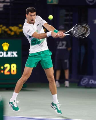 Novak Djokovic (SRB) Tennis - Dubai Duty Free Tennis Championships - ATP, Tennis Herren - Dubai Duty Free Tennis Stadium - Dubai - - United Arab Emirates - 21 February 2022. Copyright: xJuergenxHasenkopfx