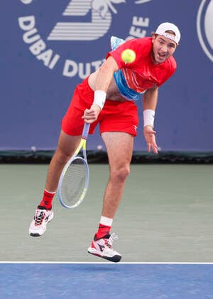 Jan-Lennard Struff (GER) Tennis - Dubai Duty Free Tennis Championships - ATP, Tennis Herren - Dubai Duty Free Tennis Stadium - Dubai - - United Arab Emirates - 22 February 2022. Copyright: xJuergenxHasenkopfx