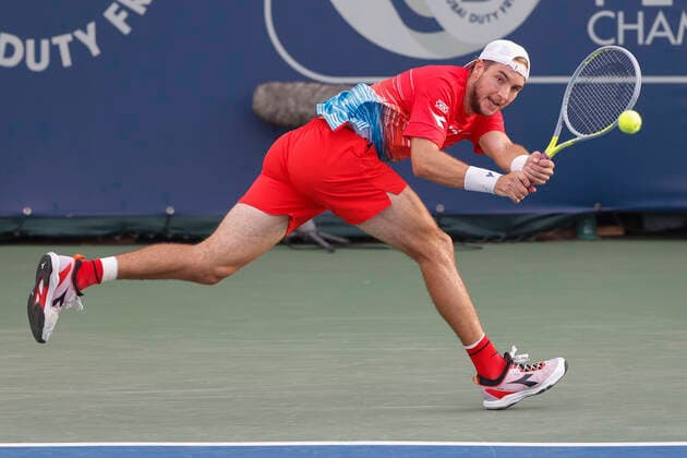 Jan-Lennard Struff (GER) Tennis - Dubai Duty Free Tennis Championships - ATP, Tennis Herren - Dubai Duty Free Tennis Stadium - Dubai - - United Arab Emirates - 22 February 2022. Copyright: xJuergenxHasenkopfx