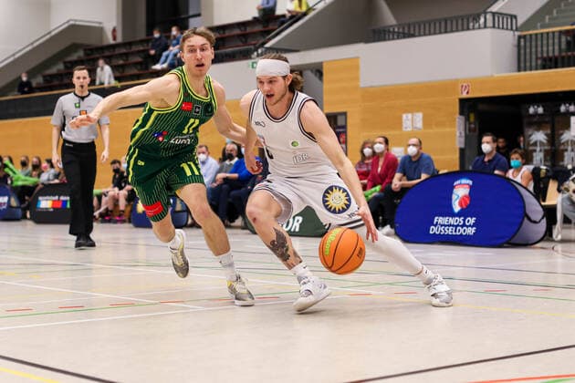 2. Basketball Bundesliga ProB Basketball ART Giants Düsseldorf gegen SC Rist Wedel, 22.02.2022 ; 2. Basketball Bundesliga ProB Basketball ART Giants Düsseldorf gegen SC Rist Wedel am 22.02.2022, Duesseldorf. Copyright: xBEAUTIFULxSPORTS KennyxBeelex