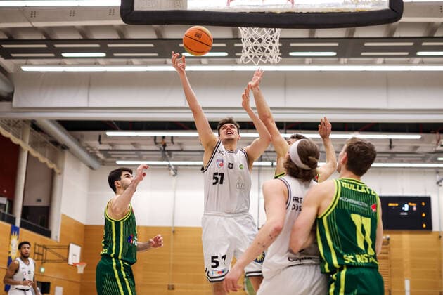 2. Basketball Bundesliga ProB Basketball ART Giants Düsseldorf gegen SC Rist Wedel, 22.02.2022 ; 2. Basketball Bundesliga ProB Basketball ART Giants Düsseldorf gegen SC Rist Wedel am 22.02.2022, Duesseldorf. Copyright: xBEAUTIFULxSPORTS KennyxBeelex