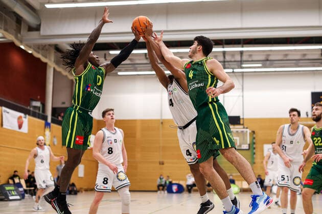2. Basketball Bundesliga ProB Basketball ART Giants Düsseldorf gegen SC Rist Wedel, 22.02.2022 ; 2. Basketball Bundesliga ProB Basketball ART Giants Düsseldorf gegen SC Rist Wedel am 22.02.2022, Duesseldorf. Copyright: xBEAUTIFULxSPORTS KennyxBeelex