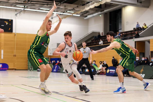 2. Basketball Bundesliga ProB Basketball ART Giants Düsseldorf gegen SC Rist Wedel, 22.02.2022 ; 2. Basketball Bundesliga ProB Basketball ART Giants Düsseldorf gegen SC Rist Wedel am 22.02.2022, Duesseldorf. Copyright: xBEAUTIFULxSPORTS KennyxBeelex