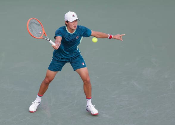 Soonwoo Kwon Tennis - Dubai Duty Free Tennis Championships - ATP, Tennis Herren - Dubai Duty Free Tennis Stadium - Dubai - - United Arab Emirates - 23 February 2022. Copyright: xJuergenxHasenkopfx