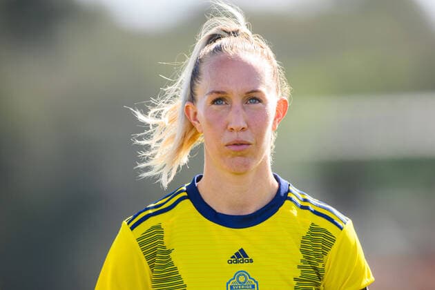 220223 Julia Roddar ahead of the Algarve Cup final football match between Sweden and Italy on February 23, 2022 in Lagos. Photo: Ludvig Thunman BILDBYRAN kod LT LT0287 fotboll football soccer fotball algarve cup sverige sweden italien italy dam bbeng women s women Copyright: LUDVIGxTHUNMAN BB220223LT119