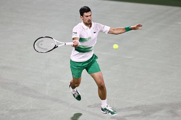 Novak Djokovic, SRB, during mens second round of 2022 Dubai Championships in Dubai, 23 02 2022; -