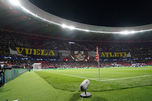 Atletico de Madrid s supporters during Champions League 2021 2022, Round of 16 1st leg. February 23, 2022. (2022022320)