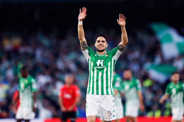Marc Bartra (Betis), FEBRUARY 20, 2022 - Football Soccer : Spanish La Liga Santander match between Real Betis Balompie 2-1 RCD Mallorca at the Estadio Benito Villamarin in Sevilla, Spain. Noxthirdxpartyxsales  (181490790)