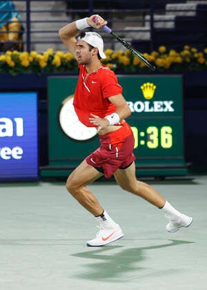 Karen Khachanov Tennis - Dubai Duty Free Tennis Championships - ATP, Tennis Herren - Dubai Duty Free Tennis Stadium - Dubai - - United Arab Emirates - 23 February 2022. Copyright: xJuergenxHasenkopfx