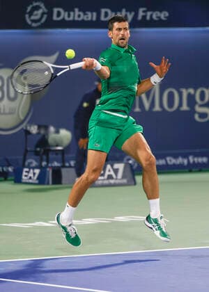 Novak Djokovic (SRB) Tennis - Dubai Duty Free Tennis Championships - ATP, Tennis Herren - Dubai Duty Free Tennis Stadium - Dubai - - United Arab Emirates - 23 February 2022. Copyright: xJuergenxHasenkopfx